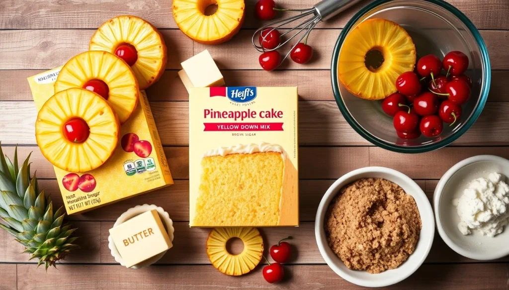 Pineapple Upside Down Cake Recipe with Cake Mix